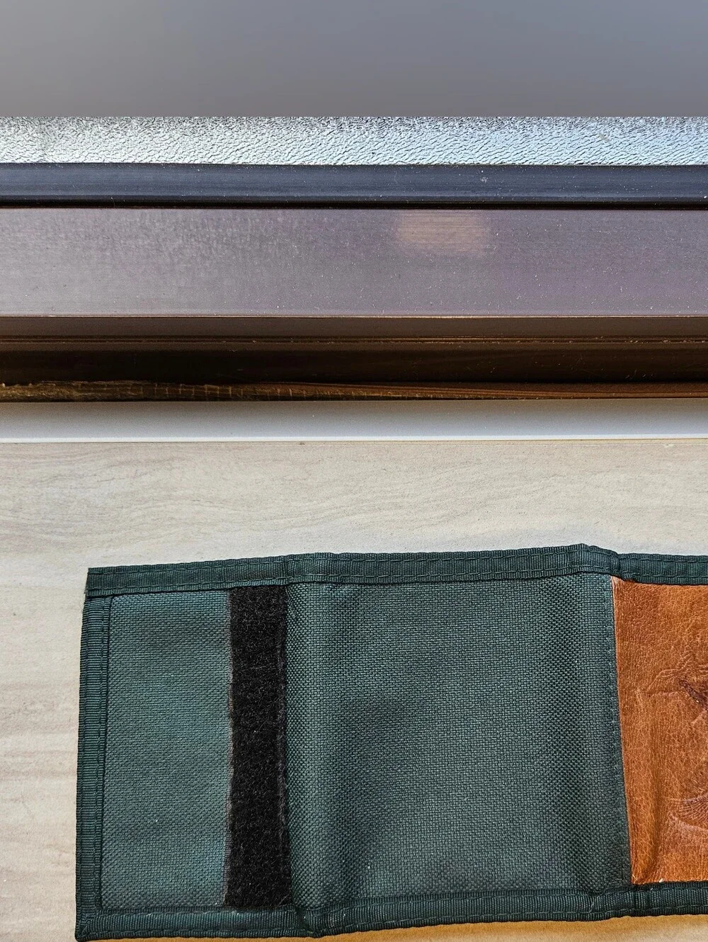 John Weitz Leather & Canvas Wallet